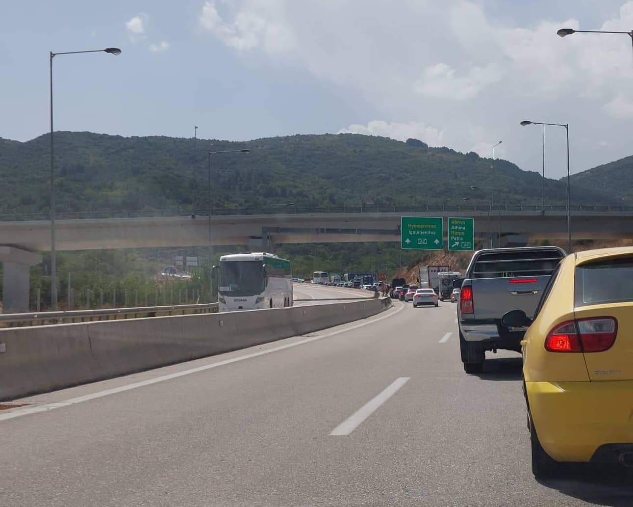 Μεγάλη ταλαιπωρία στην Εγνατία (photo)